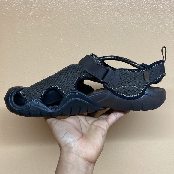 Crocs Swiftwater Mesh Waterproof Deck Sandals “Brown” Size 13 NEW - Picture 7 of 17